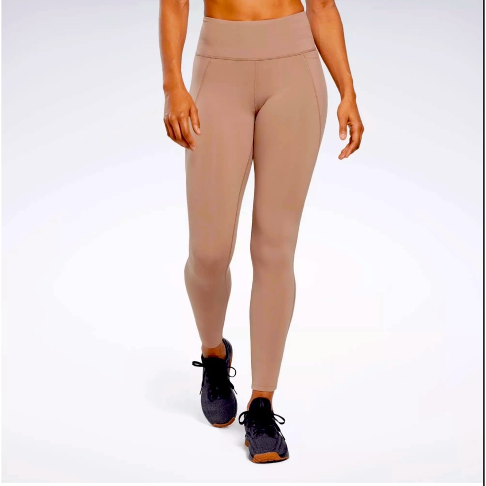 NWT Reebok LUX HR taupe leggings